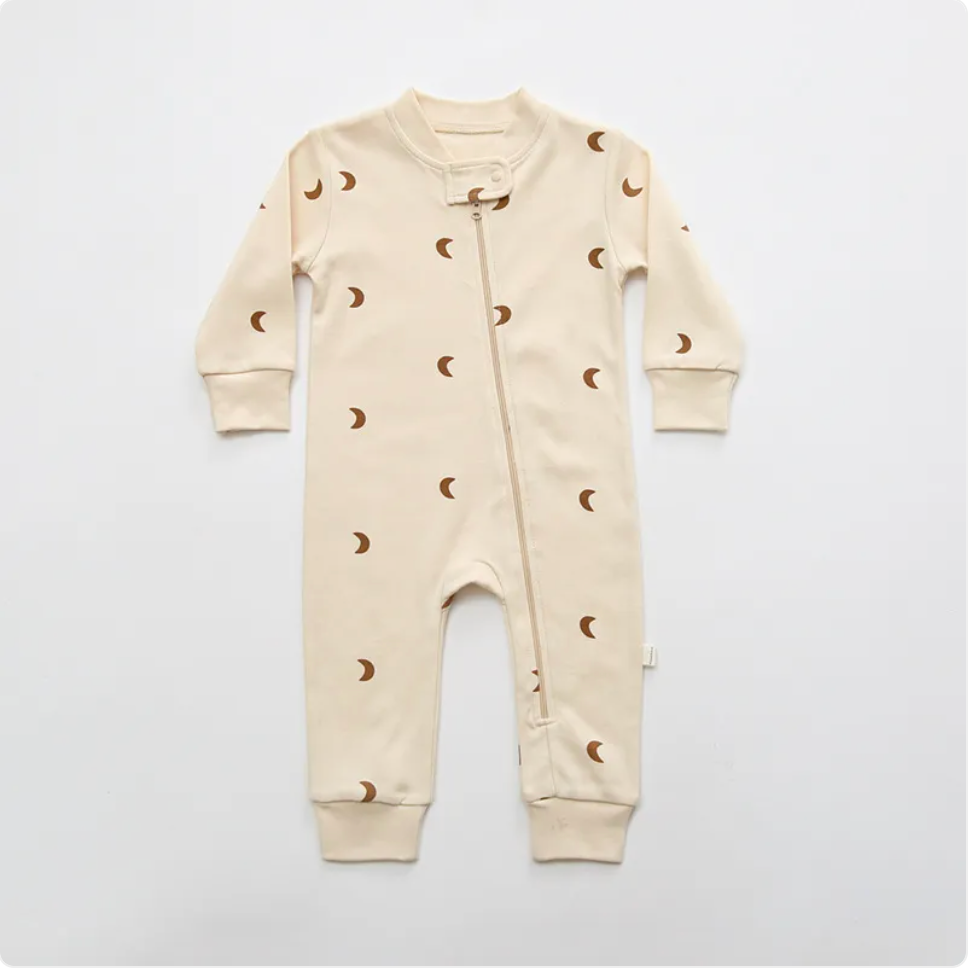 Dreamy Cotton Zip-Up Sleepsuit
