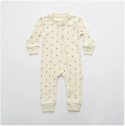 Dreamy Cotton Zip-Up Sleepsuit