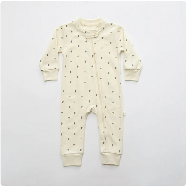 Dreamy Cotton Zip-Up Sleepsuit