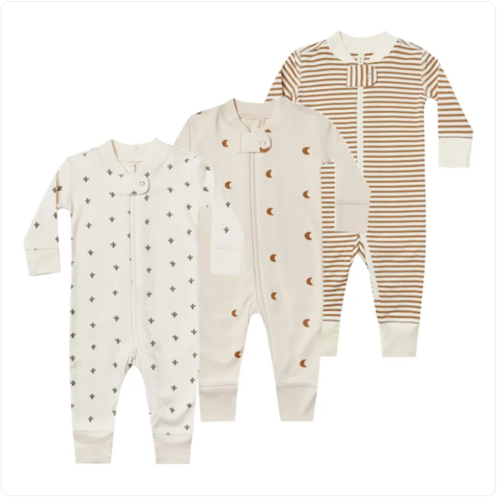 Dreamy Cotton Zip-Up Sleepsuit