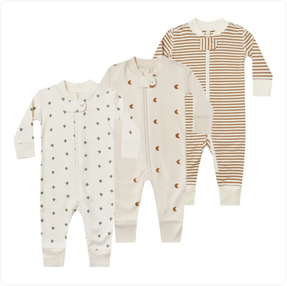 Dreamy Cotton Zip-Up Sleepsuit