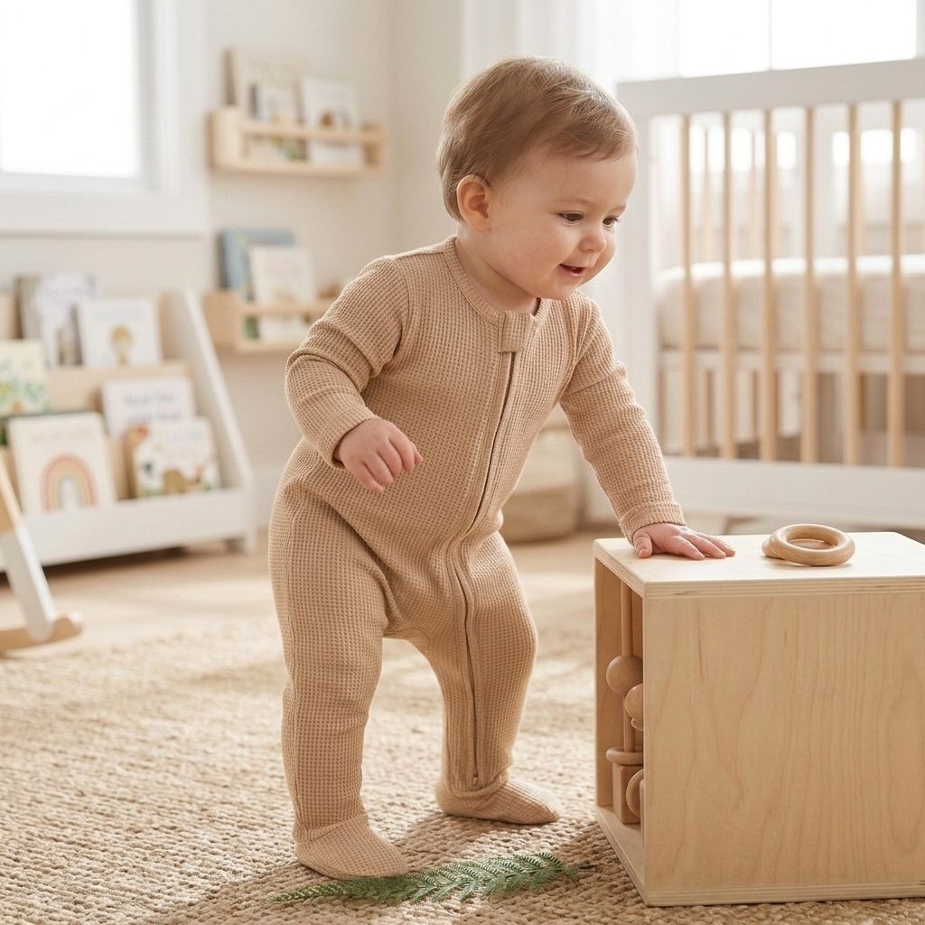 Premium Ribbed Zip-Up Sleepsuit
