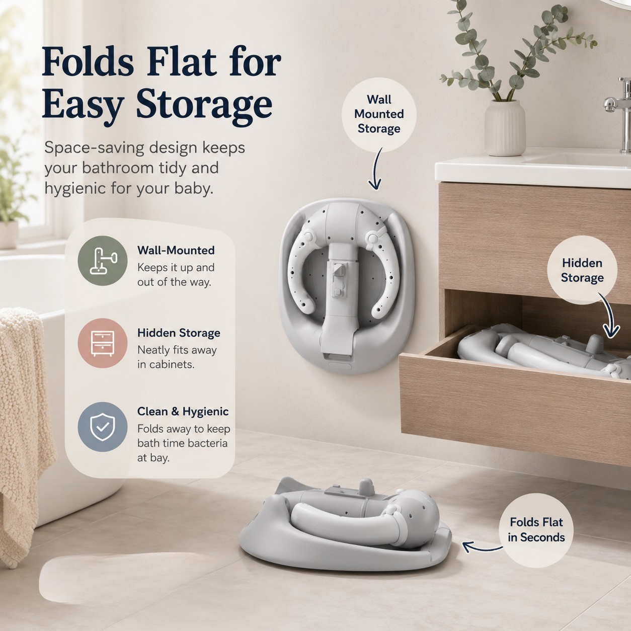 Foldable Baby & Toddler Bathing Stand