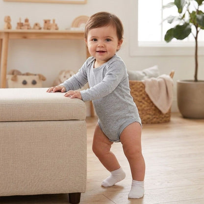 5-Pack Essential Pure Cotton Long-Sleeve Bodysuits