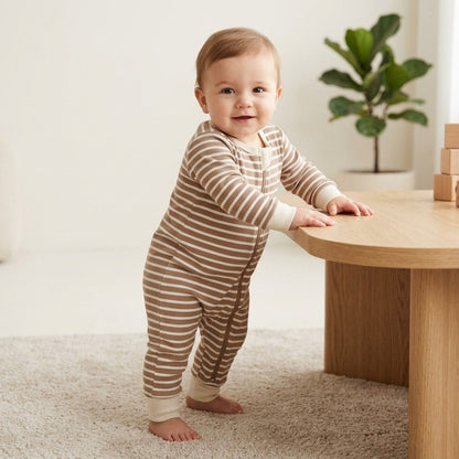 Dreamy Cotton Zip-Up Sleepsuit