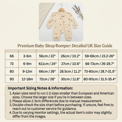Dreamy Cotton Zip-Up Sleepsuit