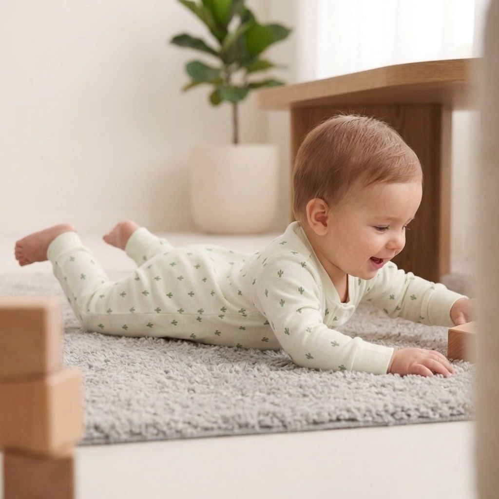 Dreamy Cotton Zip-Up Sleepsuit