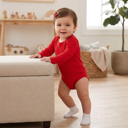 5-Pack Essential Pure Cotton Long-Sleeve Bodysuits
