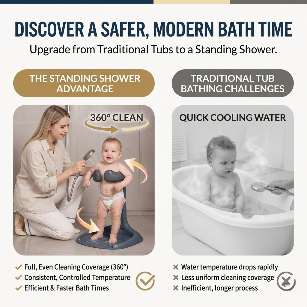 Foldable Baby & Toddler Bathing Stand