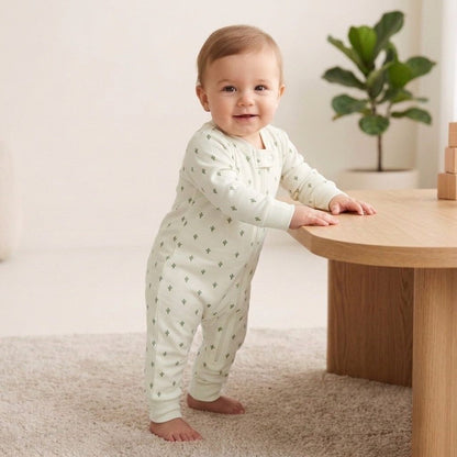 Dreamy Cotton Zip-Up Sleepsuit
