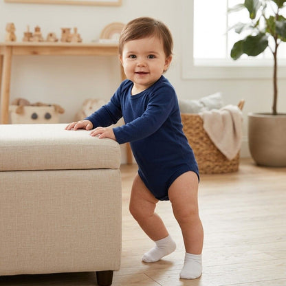 5-Pack Essential Pure Cotton Long-Sleeve Bodysuits