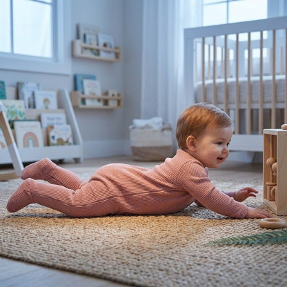 Premium Ribbed Zip-Up Sleepsuit
